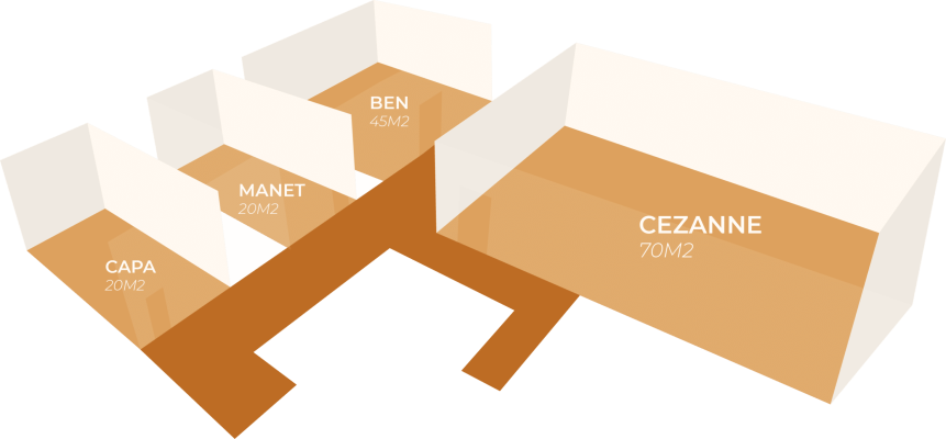 Plan 3d Prieuré 2ème Centre de conférence et salle de réunion Image illustrant un événement professionnel à l'Espace de l'Ouest Lyonnais, incluant des conférences, séminaires, et congrès. Les espaces modulables, tels que l'amphithéâtre et les salles de réunion, sont équipés de prestations complémentaires et de solutions techniques avancées, parfaits pour organiser divers évènements professionnels et assurer leur succès.